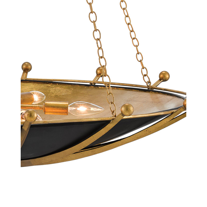 Luminaire suspendu unique à 6 lumières Fontaine