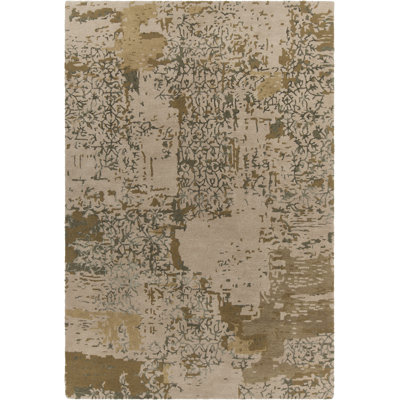 Rupec Patterned Contemporary Beige Area Rug