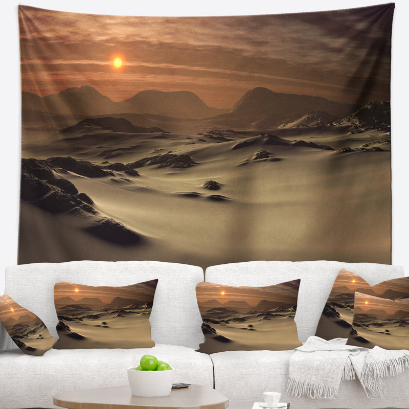 Tapisserie de terrain belle magnifique paysage, H 32 po x l 39 po