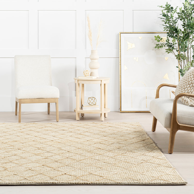 Tapis en jute tissé à la main Home, Tapis de couloir 2 pi 6 po x 8 pi