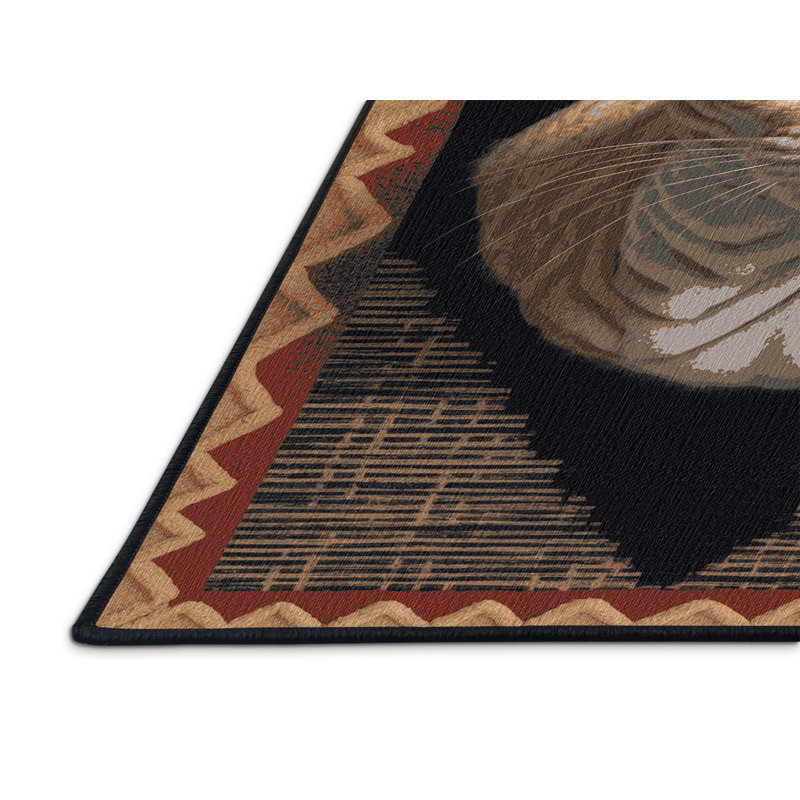 Washable Dwelf Cats Area Rug, Rectangle 3' x 5'