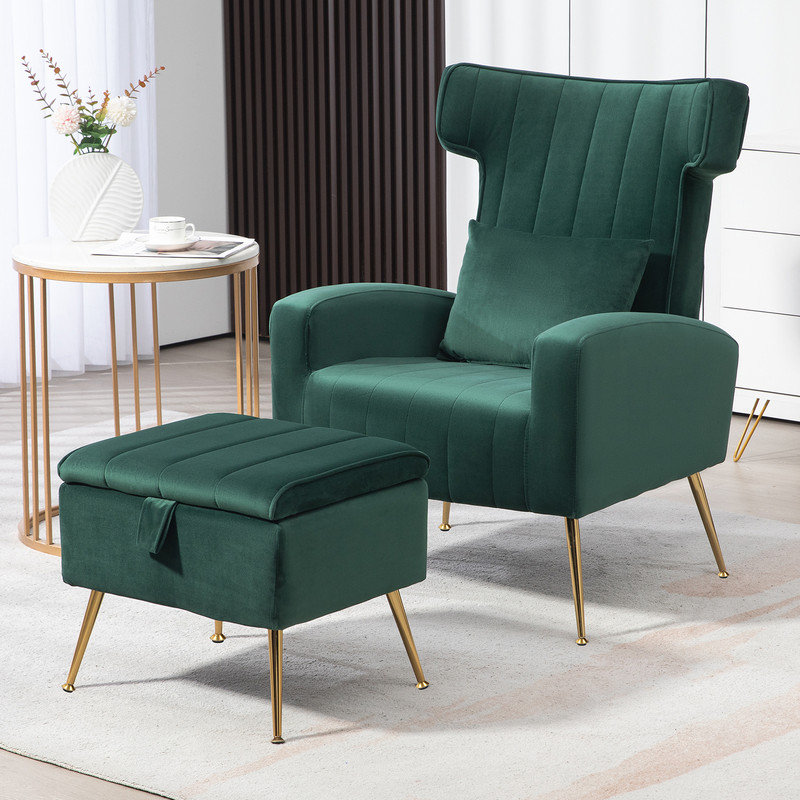 Lamrock 28,2 de large, Velours vert