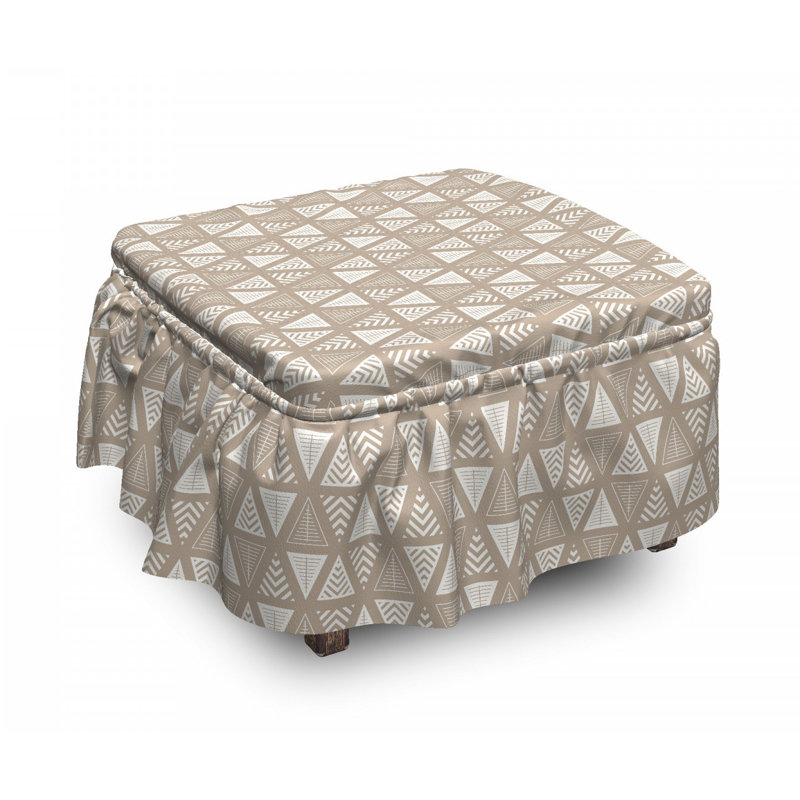 Box Cushion Ottoman Slipcover