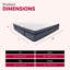 14 po Matelas hybride double