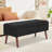 Tufted Storage Ottoman Bench | Solid Wood Legs, Safety-Hinged Lid for Bedroom End of Bed & Entryway-1308431769