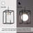 Luminaire suspendu rectangulaire 1 lumière DEL noir / blanc Dennell