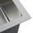 vidaXL Kitchen Sink with Strainer, Stainless Steel Top-Mount Sink, Fast Drainage, Anti-Corrosion-63662370