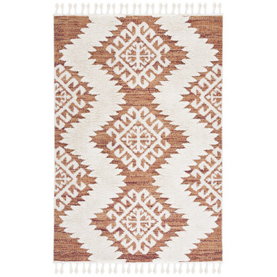 Demartino Southwestern Orange/Ivory Area Rug