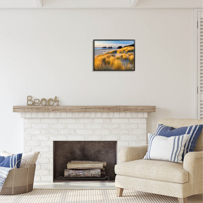 Au-548-Giclée, photographie d'herbe sur le rivage