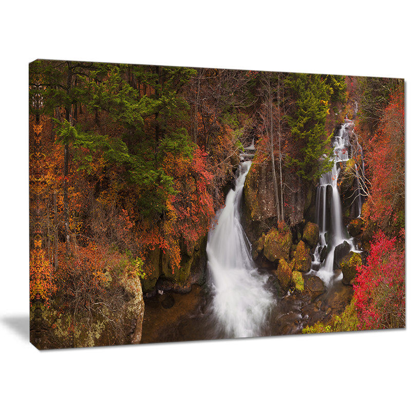 " Ryuzu Falls Near Nikko Japan ", 30" H x 40" W x 1" D