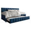 Lit de jour simple en velours avec couchette-2118482450