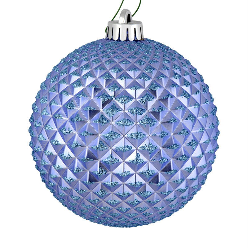 Ornement boule Durian Glitter, Lilas