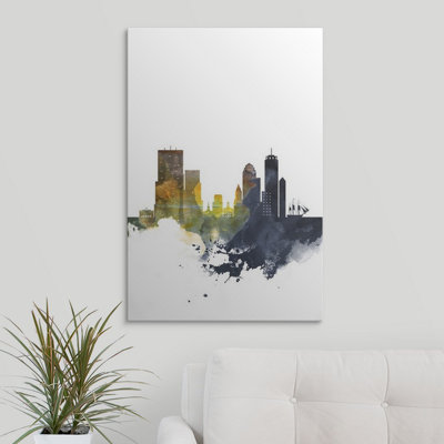 « boston aquarelle cityscape », impression