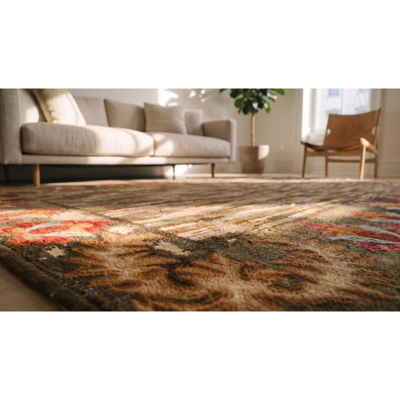 Tapis de couloir antique couleur crocheté American