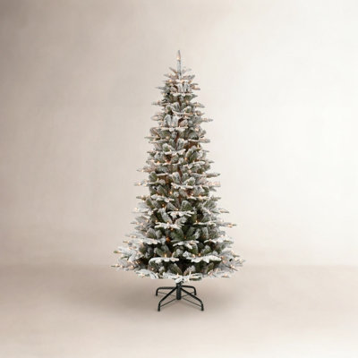 Lighted Artificial Fir Christmas Tree