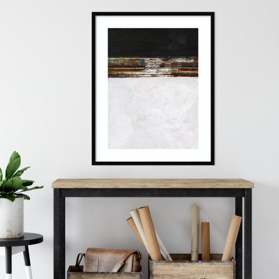 «Sonoran A Sense of Space III» par Jodi Fuchs - Reproduction d'art graphique sur papier encadré