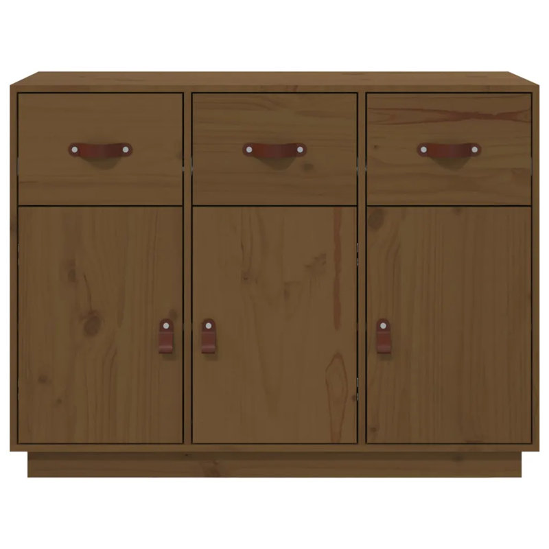 Torrez 100cm Solid Wood Sideboard, Honey Brown