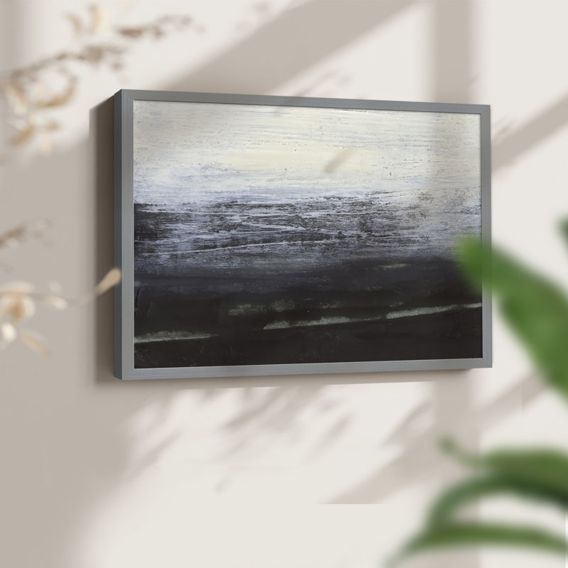 Moment in Space I - Reproduction encadrée - Restickable, H 16 po x l 20 po, Gris