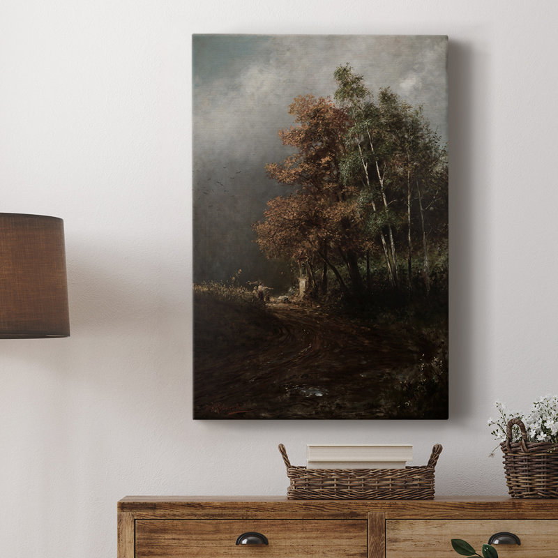 Paysage rétro CL - galerie Cavas, H 60 po x l 40 po