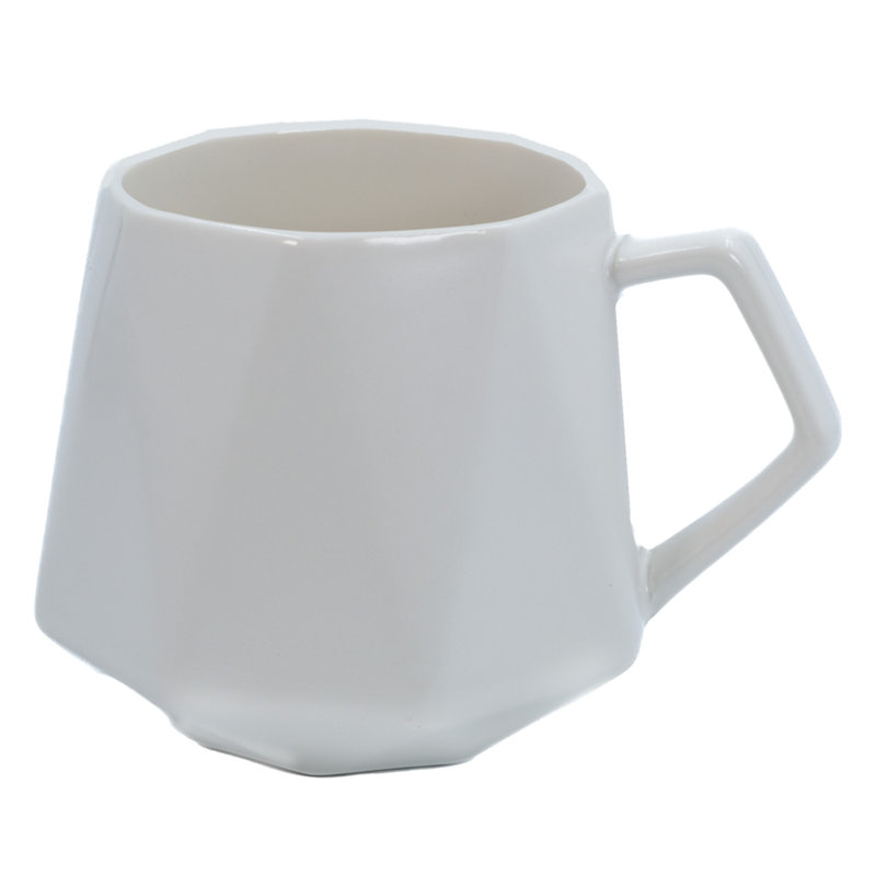 Danett Ceramic Coffee Cup, White