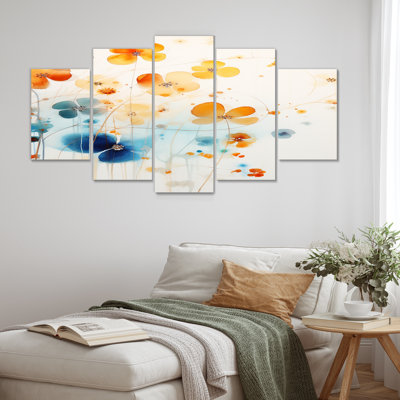 Tyngsborough - Wildflowers Wall Art Decor Set 5 Piece