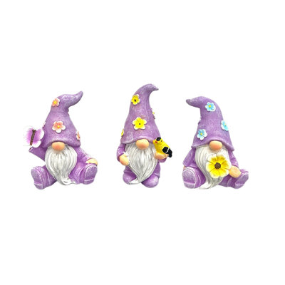3Pcs Easter Gnome Decoration Resin Desktop Decorative Items Cute Decorations For Balconies Or Potted Plants Easter Gift Spring Decoration Desktop Ornaments