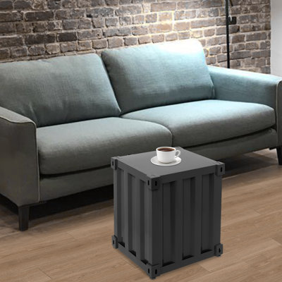 Table d'appoint en fer de style industriel