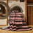 Machine Washable Horizontal Stripes Black Area Rug