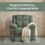 Fauteuil inclinable manuel en velours vert | Fauteuil inclinable ovale rembourré pour le salon et le cinéma maison