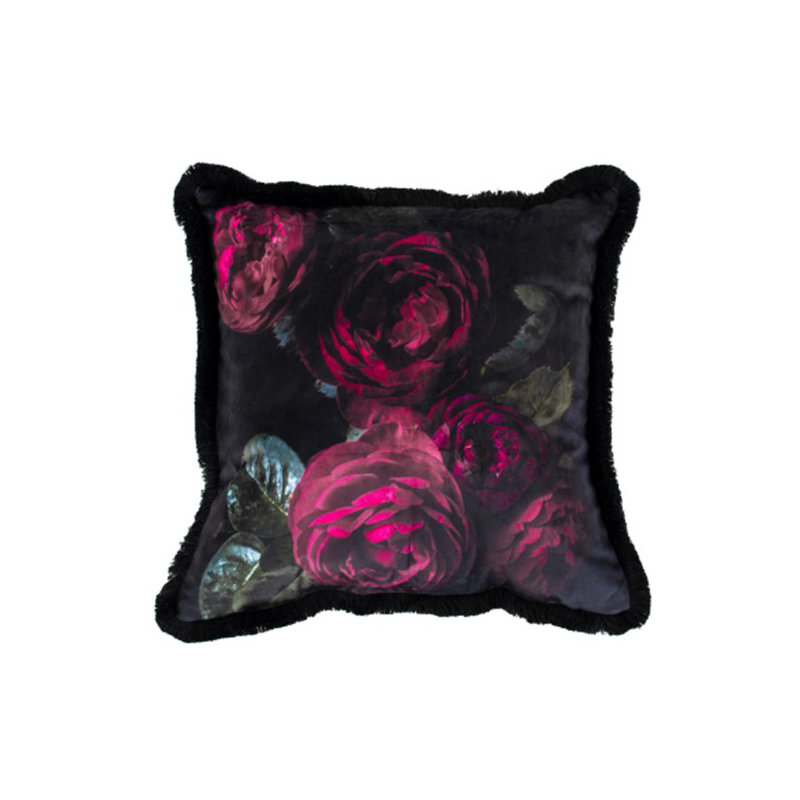 Ottosen Abstract BERRY Sqaure Throw Cushion