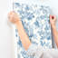 Beach Rose Teal Floral Fruits Wallpaper-292009965