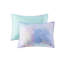 Housse de couette Tie Dye avec motif aquarelle pour oreiller en fourrure pour lit simple / simple TG