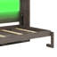 Lit escamotable simple avec lumière DEL intégrée, transformable en armoire-481524247