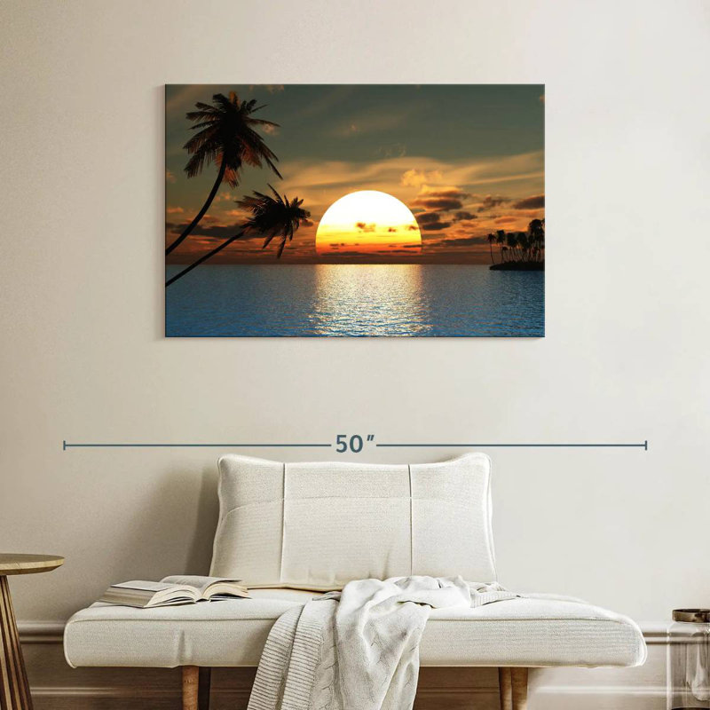 Gillard Ocean Palms Sundown, H 26 po x l 39 po