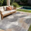 Tapis d'intérieur et d'extérieur à motif floral beige / gris / brun Hernandez-844627198