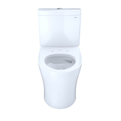 Aquia® IV  1G Two-Piece Elongated Dual Flush 1.0 And 0.8 Gpf Skirted Toilet With Cefiontect with Wax Ring and Toilet Mounting Bolts