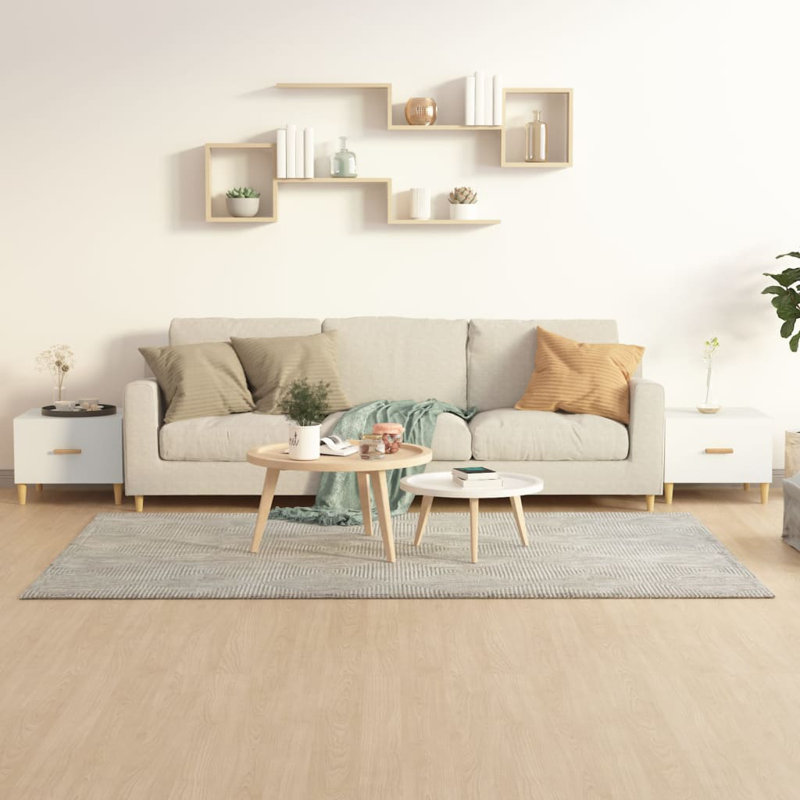 Cuellar Three Leg Coffee Table, White