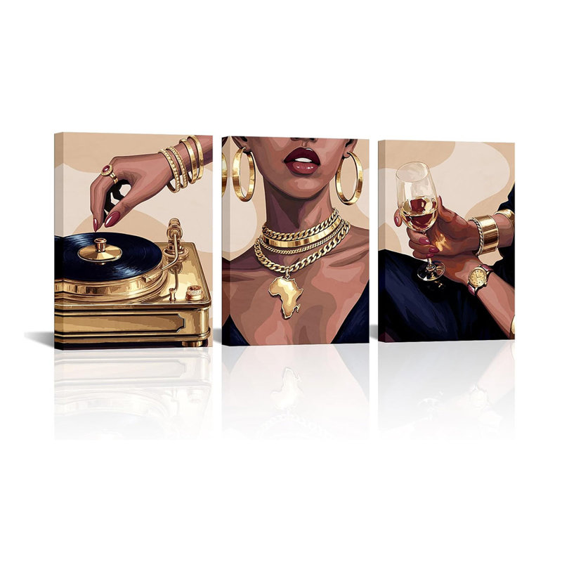 3 Piece Wrapped Canvas Wall Art