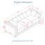 Velours gris à 3 places au design moderne, accoudoirs carrés décorés de clous argentés, pieds en bois massif, siège en éponge haute élasticité, housse amovible, espace de rangement orné de clous, structure, ressort-121106255