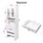 Multi-Function Desk Cabinet Fold-Out Convertible Writing Table With Shelves And Drawer-1277665089
