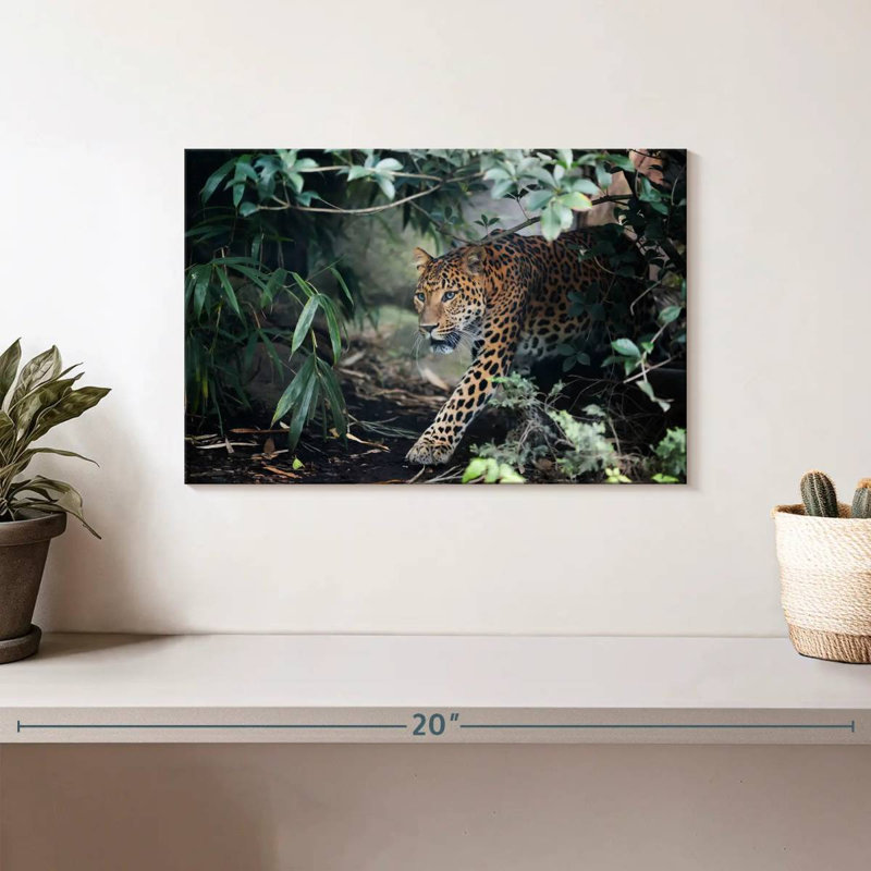 Brampt Sly Leopard, 8" H x 12" W