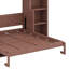 Lit escamotable double avec bureau et bibliothèque-187079613