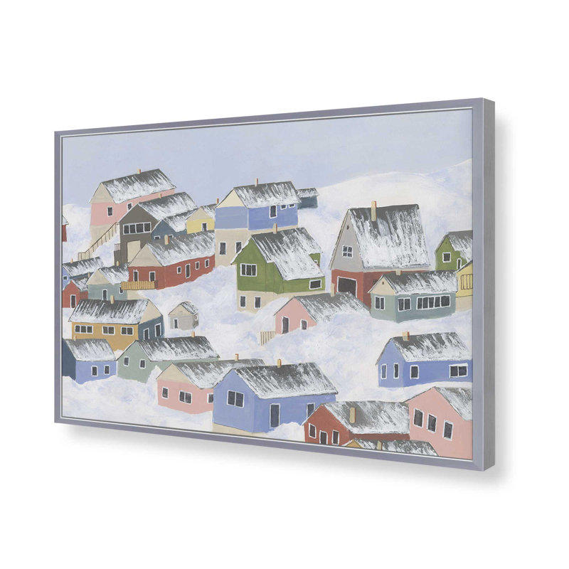 Impression nordique «I» par Michael Willett, Argent argent, H 12 po x l 16 po