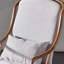 Chaise berçante élégante en bois massif
