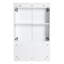 Meuble-lavabo autoportant 72 po avec 4 armoires de rangement et 2 armoires murales, tiroirs souples, contreplaqué blanc brillant