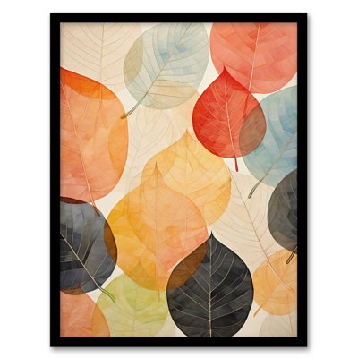 Bittersweet October Autumnal Leaves 1 Piece Single Picture Frame Wall Art