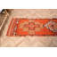 Tapis turc fait à la main en orange vif pour ajouter une touche de style unique aux couloirs