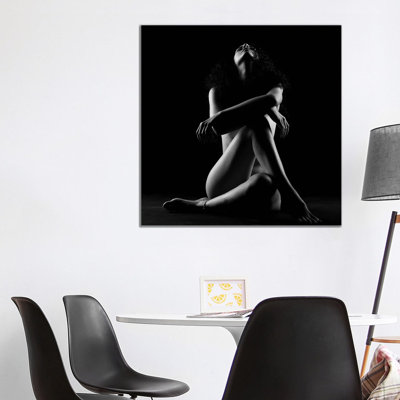 Nude Woman Silhouette I by Alessandro Della Torre - Wrapped Canvas Print