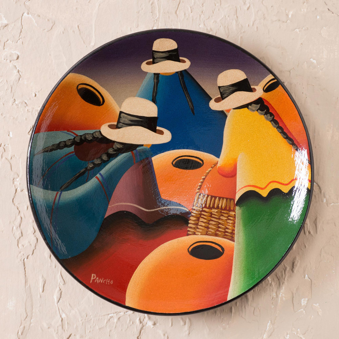 Clairemont Handmade Boho Wall Decor on Ceramic / Porcelain Dakota Fields