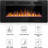 Braegger Recessed & Wall Mounted Electric Fireplace, Remote Control w/ Timer, Adjustable Flame Color & Speed-1184508124